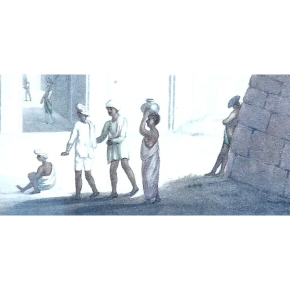 1800s Third Delhi Gates of Bangalore Lithograph Series Brief History of India - Picture 3 of 9